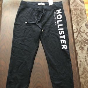 Hollister black joggers size medium